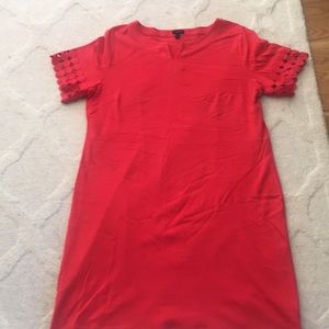 Knit Talbots red dress